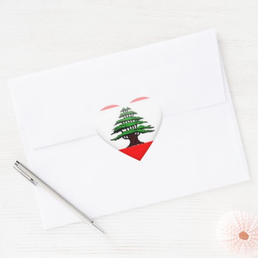 Libanese hartstickers hart sticker (Envelop)