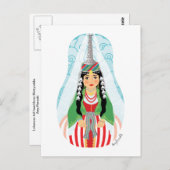 Libanese hoge hoofdstad Matryoshka Briefkaart (Voorkant / Achterkant)