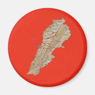 Libanese kaart Magnet
