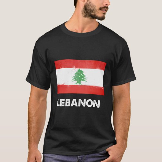 Libanese Libanese vlag T-shirt (Voorkant)
