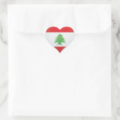 Libanese liefde vlag trots hart sticker (Tas)