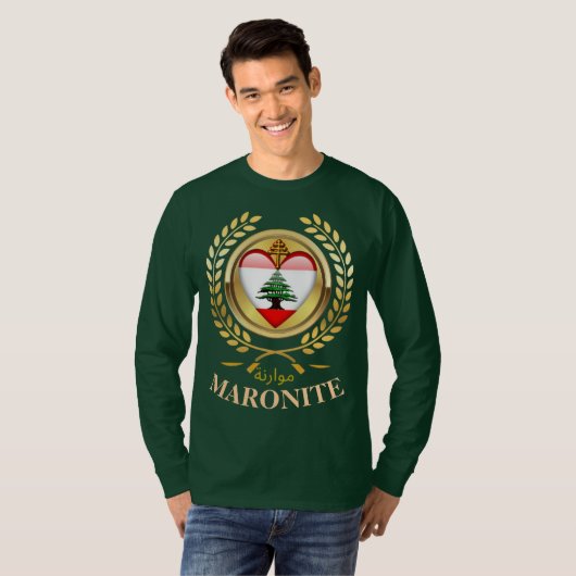 Libanese Maronitisch-katholieke Kerk T-shirt (Voorkant volledig)