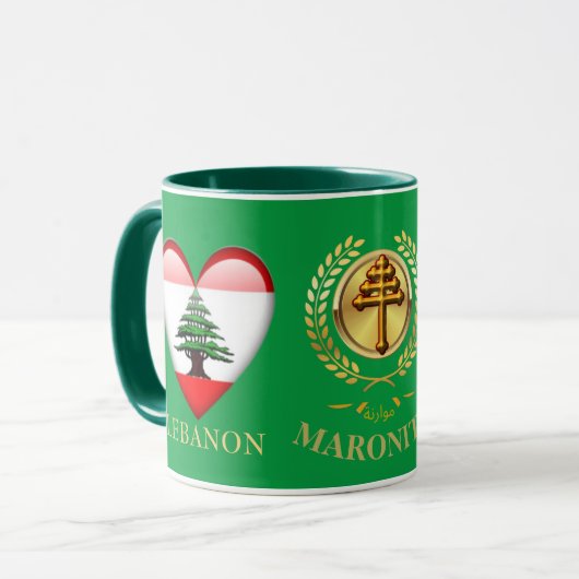 Libanese Maronitische Kerk Geschenkmok Mok (Voorkant links)