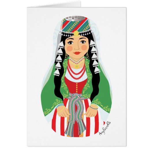 Libanese Matryoshka Kaart (Voorkant)