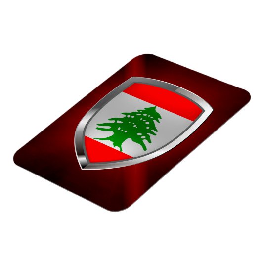 Libanese metallische embleem magneet (Linkerzijde)