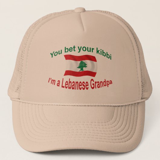 Libanese opa - Verzamel je Kibbi Trucker Pet (Voorkant)