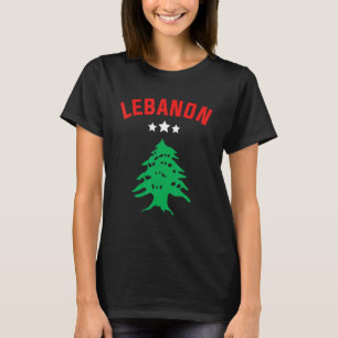 Libanese protestvlag voor vrede Libanese vrouwen T-shirt