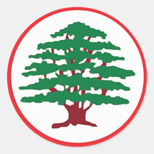 Libanese strijdkrachten ronde sticker