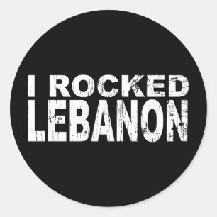 Libanese ticker ronde sticker