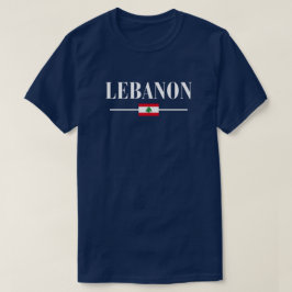 Libanese trots met stijlvol Libanon vlag T-shirt