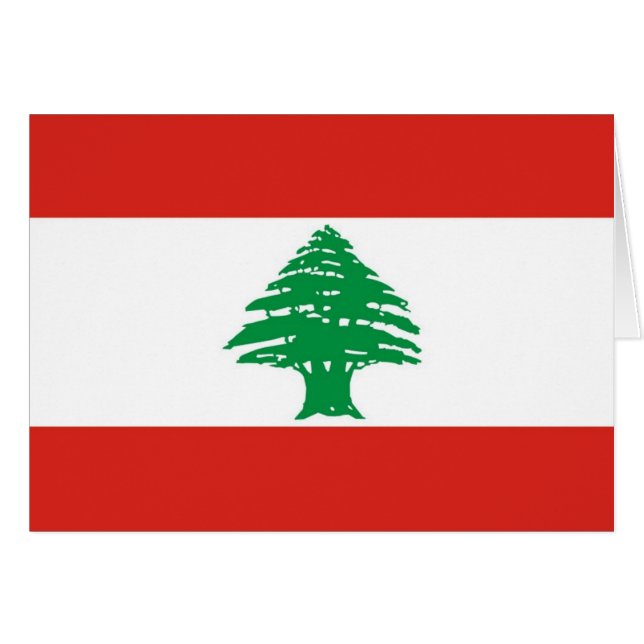 Libanese vlag (Voorkant Horizontaal)