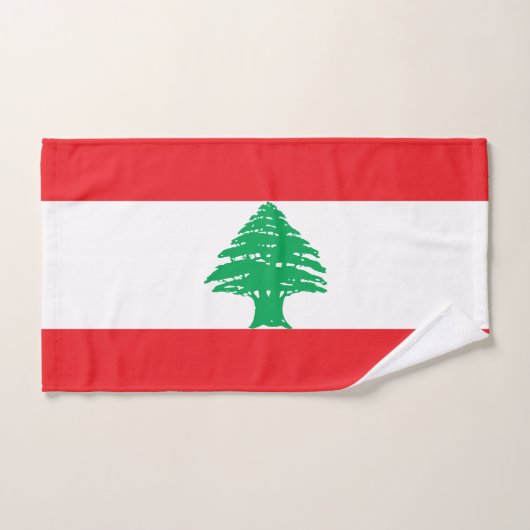 Libanese vlag bad handdoek (Handdoek)