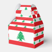 Libanese vlag bedankdoosjes (Voorkant Zijde)