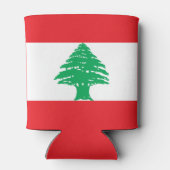 Libanese vlag blikjeskoeler (Achterkant)