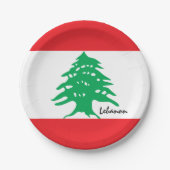 Libanese vlag borden, partij, sport, Libanon Papieren Bordje (Voorkant)