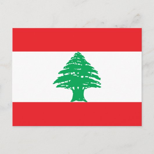 Libanese vlag briefkaart (Voorkant)