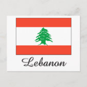 Libanese vlag briefkaart (Voorkant)