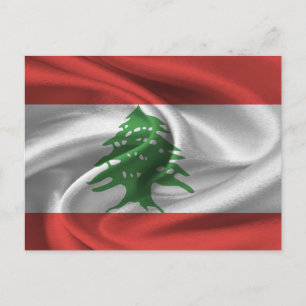 Libanese vlag briefkaart