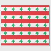 Libanese vlag cadeaupapier (Vlak)