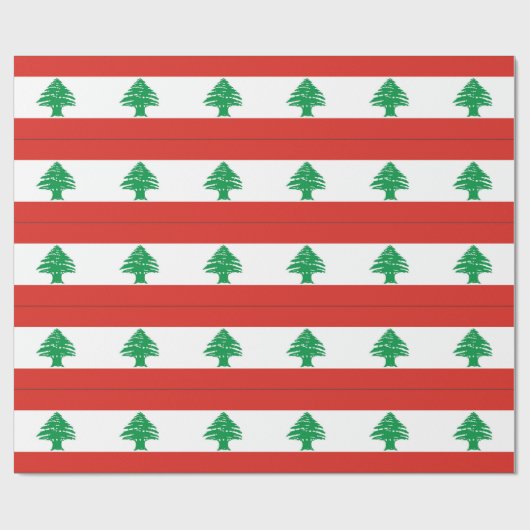 Libanese vlag cadeaupapier (Vlak)