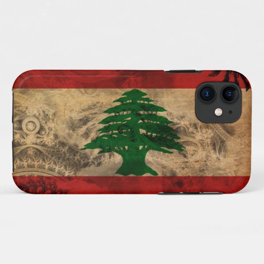 Libanese vlag Case-Mate iPhone case (Achterkant (horizontaal))