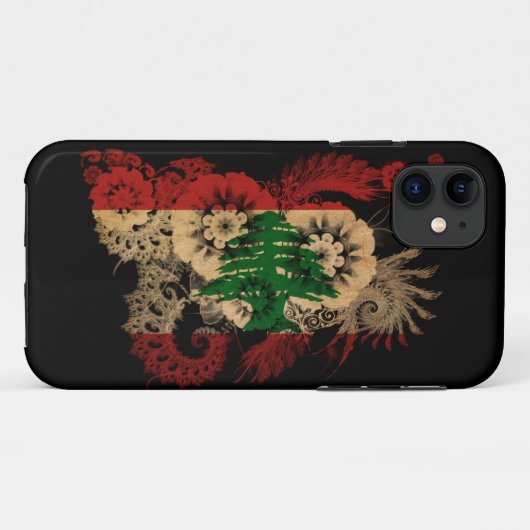Libanese vlag Case-Mate iPhone case (Achterkant (horizontaal))
