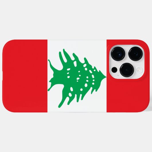 Libanese vlag Case-Mate iPhone case (Achterkant (horizontaal))