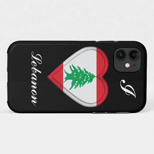 Libanese vlag Case-Mate iPhone case (Achterkant (horizontaal))
