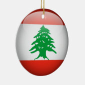 Libanese vlag Circle Ornament (Rechts)