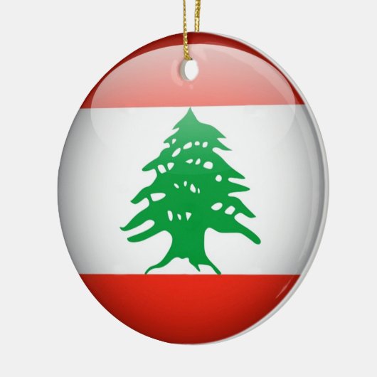 Libanese vlag Circle Ornament (Links)