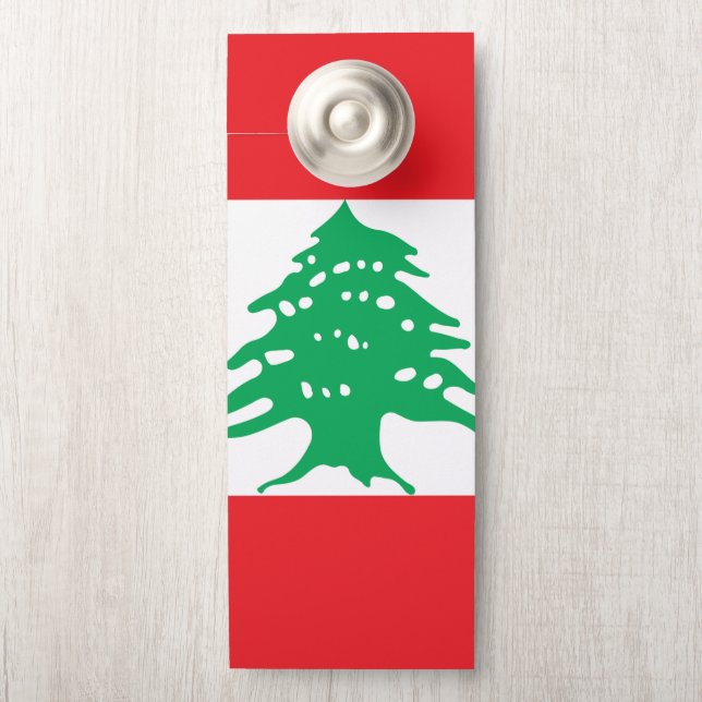 Libanese vlag deurhanger (Op knop)