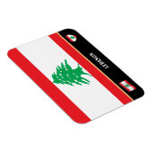 Libanese vlag en Libanees land reizen/Libanon Magneet (Rechterzijde)