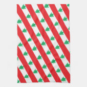 Libanese vlag en Midden-Oosten - mode/sportfans Theedoek (Verticaal)