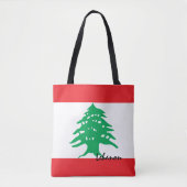 Libanese vlag en Midden-Oosten - mode/sportfans Tote Bag (Voorkant)