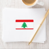 Libanese vlag etiket (Insitu)
