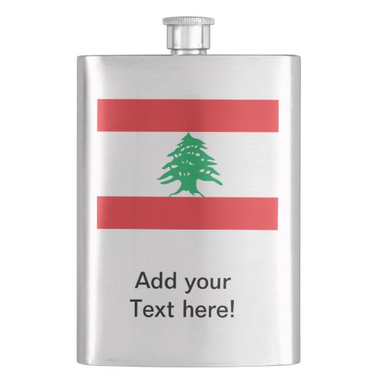 Libanese vlag flacon (Voorkant)