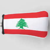 Libanese vlag golfheadcover (Voorkant)