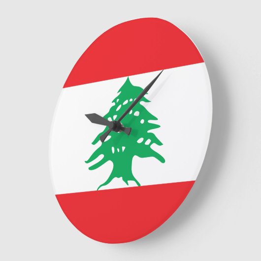 Libanese vlag grote klok (Hoek)