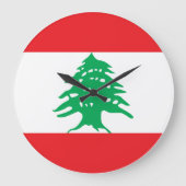 Libanese vlag grote klok (Voorkant)
