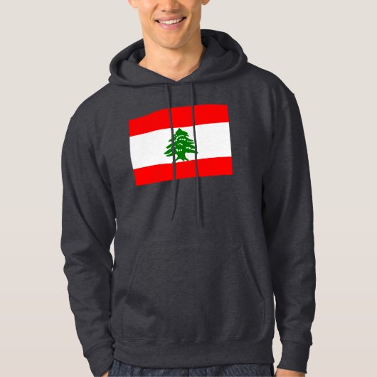 Libanese vlag hoodie (Voorkant)