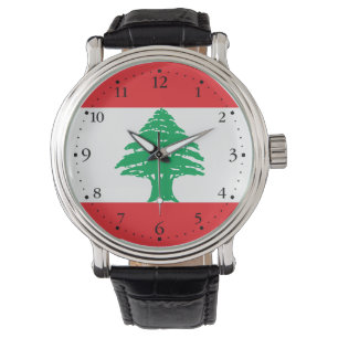 Libanese vlag horloge