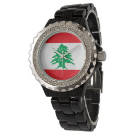 Libanese vlag horloge