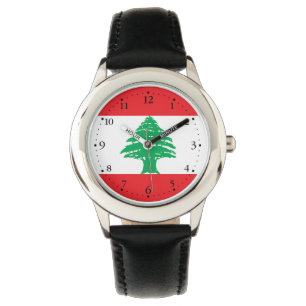 Libanese vlag horloge