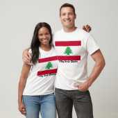 Libanese vlag, ik dig Arabische kip T-shirt (Unisex)