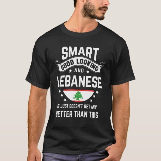 Libanese Vlag Inheemse Trots Libanon Libanese Wor T-shirt (Voorkant)