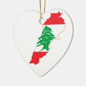 Libanese vlag keramisch ornament (Links)