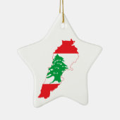Libanese vlag keramisch ornament (Rechts)