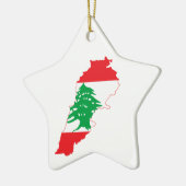 Libanese vlag keramisch ornament (Links)