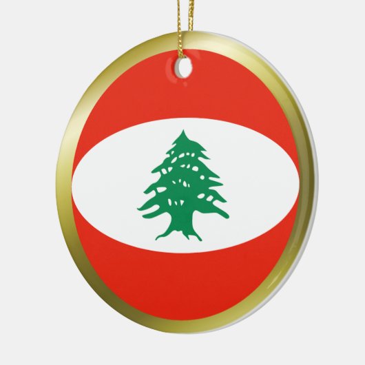 Libanese vlag keramisch ornament (Links)