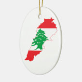 Libanese vlag keramisch ornament (Links)